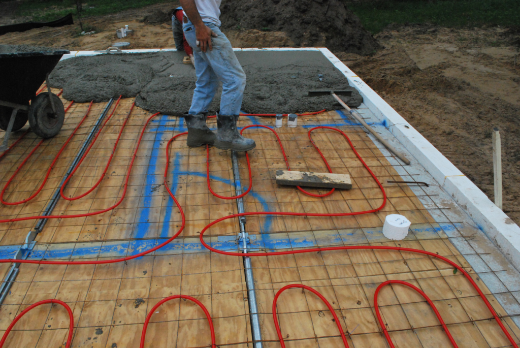 Hydronic Heat with Thermal Mass - PEA Builders